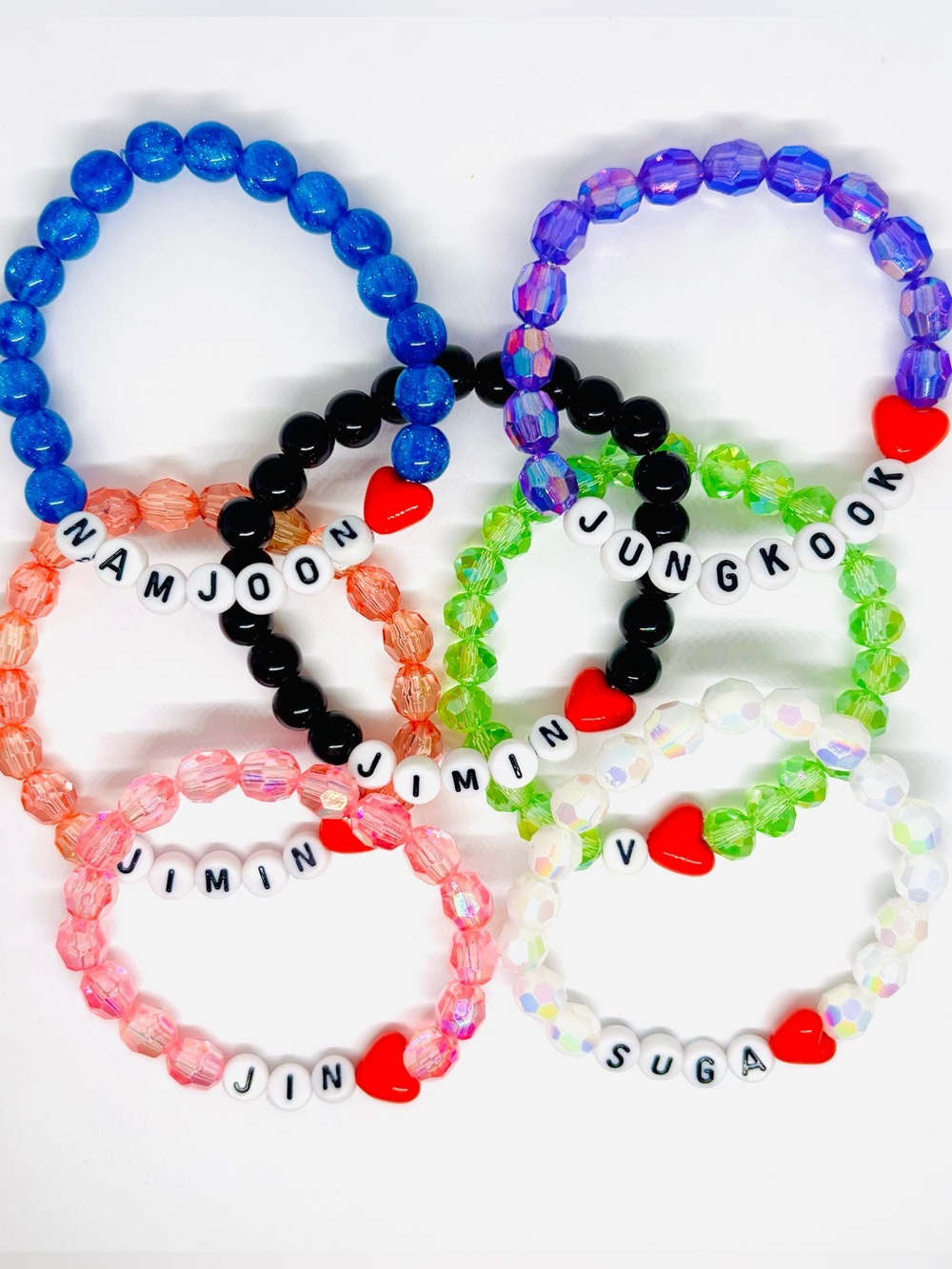 (7pcs) BTS OT7 MEMBER BRACELET BUNDLE